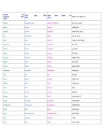 360 dong tu bat quy tac