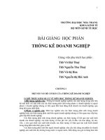 Thống kê doanh nghiệp  võ hải thủy, nguyễn thu thủy 