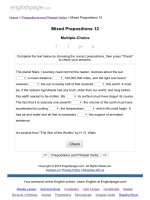 ENGLISH PAGE   mixed prepositions 12 