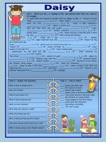 11943 daisy and the s ending  reading  elementary  fully editable  with key  bw 