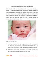 Cẩn trọng với bệnh viêm da cơ địa ở trẻ nhỏ