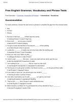 Accommodation   free english grammar, vocabulary and phrase tests 