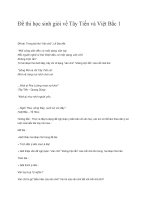 Đề thi học sinh giỏi về Tây Tiến và Việt Bắc 1  có lời giải