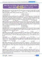 50 câu lượng tử ảnh sáng có đáp án