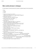 More useful phrases in dialogue   free english grammar, vocabulary and phrase tests 