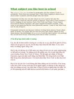 What subject you like best in school 