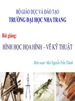 Bài giảng hình họa họa hình   vẽ kỹ thuật  mai nguyễn trần thành 