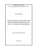 Giải pháp marketing nhằm phát triển thị trường khách inbound khu vực châu á của công ty cổ phần fiditour 