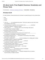 All about work   free english grammar, vocabulary and phrase tests 