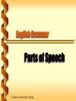 PARTS OF SPEECH OVERVIEW (Các phần của một bài nói tiếng Anh)