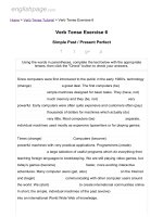 ENGLISH PAGE   verb tense exercise 6 