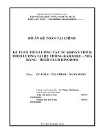 ĐỒ ÁN KẾ TOÁN TÀI CHÍNH