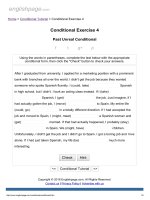 ENGLISH PAGE   conditional exercise 4 
