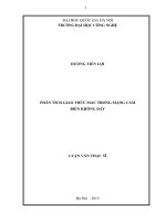 Phân tích giao thức MAC trong mạng cảm biến không dây 