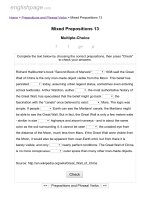 ENGLISH PAGE   mixed prepositions 13 