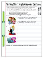 4988 writing clinic simple compound sentences 