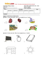 de thi hoc ky 1 mon tieng anh lop 3 truong tieu hoc canh hien binh dinh nam hoc 2015 2016 