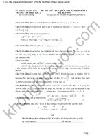 Đề thi thử toán 2016 trường THPT hậu lộc 2 lần 1 