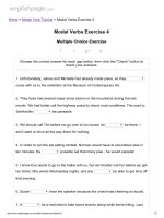 ENGLISH PAGE   modal verbs exercise 4 