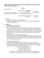 nghệ thuật miêu tả tâm trạng nhân vật của Nguyễn Du qua đoạn trích Kiều ỏe lầu Ngưng Bích
