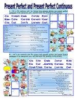 14755 present perfect and present perfect continuous  fully editable  with key 