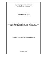Mạng cảm biến không dây sử dụng cho việc giám sát sức khỏe con người 