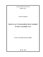 Pháp luật về bảo hiểm thất nghiệp ở việt nam hiện nay 