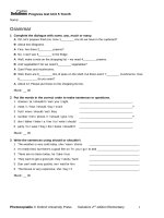 PROGRESS TEST (1) ...