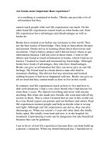 Are books more important than experienc5 