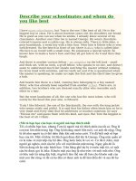 Describe your schoolmates and whom do you like best 