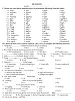 Bo de on thi hsg 6 môn tiếng anh