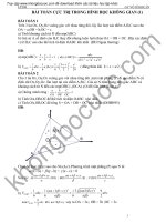 Bài toán cực trị trong hình học không gian 