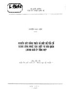 Nghiên cứu công thức và một số yếu tố trong công nghệ sản xuất và bảo quản lương khô ép tổng hợp 