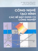 công nghệ tạo hình bề mặt các dụng cự công nghiệp 