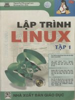 Lập trình hệ điều hành linux giáo trình tin học ứng dụng tập 1nguyễn phương lan, hoàng đức hải 