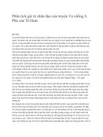 Phân tích giá trị nhân đạo của truyện vợ chồng a phủ của Tô Hoài