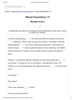 ENGLISH PAGE   mixed prepositions 15 
