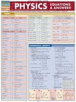 Physics equations answers 