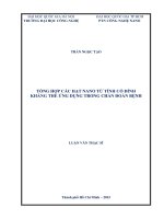 Tổng hợp các hạt nano từ tính có đính kháng thể ứng dụng trong chẩn đoán bệnh 