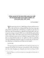 Tổng quan về tài nguyên giáo dục mở và dự đoán một kịch bản tương lai của giáo dục việt nam 