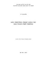 Sáu phương pháp giải các bài toán phổ thông 