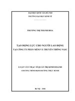 Tạo động lực cho người lao động tại công ty phần mềm và truyền thông VASC 