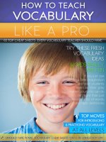 How to teach vocabulary like a pro 