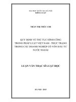 Quy định về thủ tục đình công trong pháp luật việt nam   thực trạng trong các doanh nghiệp có vốn đầu tư nước ngoài 