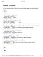 To be or not to be    free english grammar, vocabulary and phrase tests 