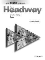new headway 3rd edition elem tests