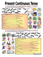 10530 present continuous tense  with key  fully editable 