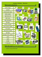 3605 vocabulary matching worksheet  electronics 