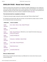 ENGLISH PAGE   modal verb tutorial 