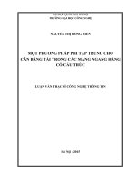 Một phương pháp phi tập trung cho cân bằng tải trong các mạng ngang hàng có cấu trúc 